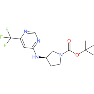 tert-Butyl (3R)-3-{[6-(trifluoromethyl)pyrimidin-4-yl]amino}pyrrolidine-1-carboxylate
