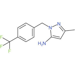 3-Methyl-1-[4-(trifluoromethyl)benzyl]-1H-pyrazol-5-amine