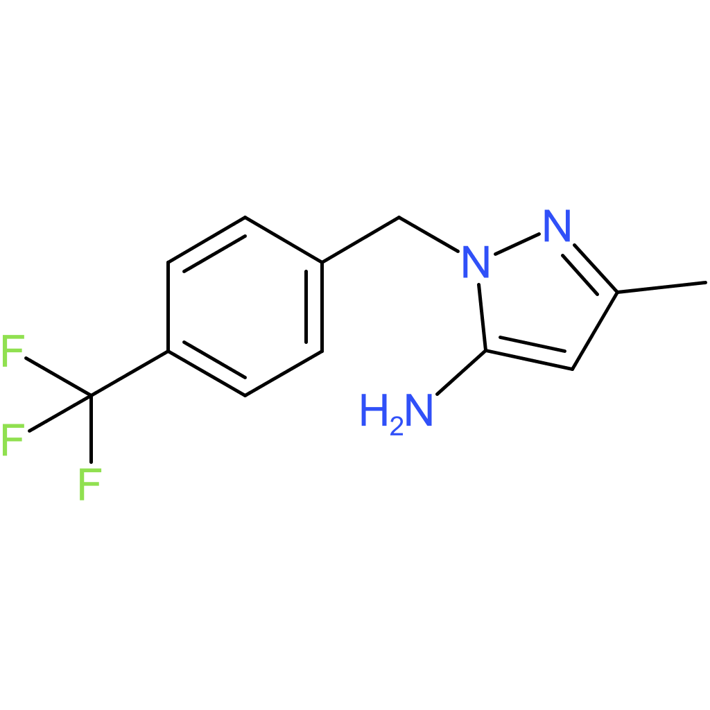 3-Methyl-1-[4-(trifluoromethyl)benzyl]-1H-pyrazol-5-amine