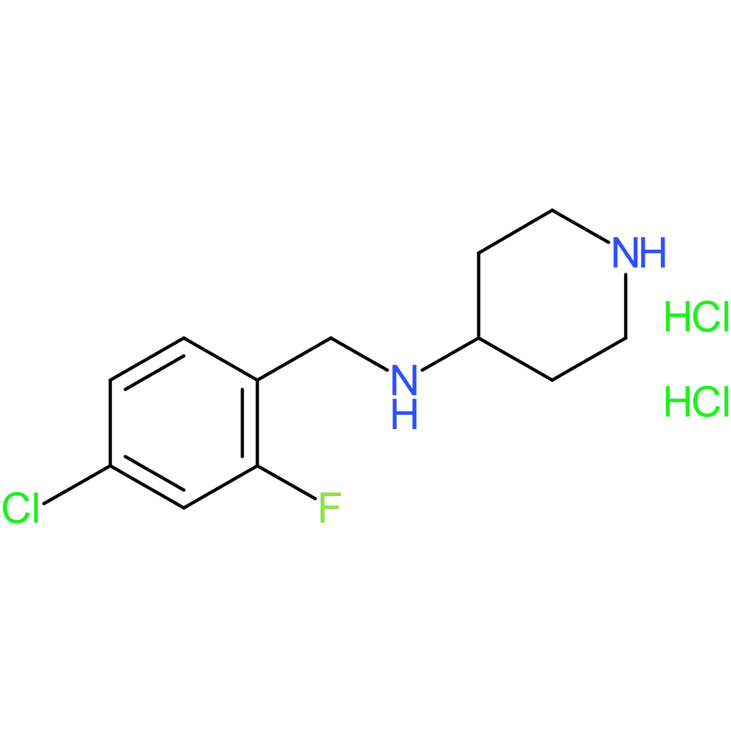 N-(4-Chloro-2-fluorobenzyl)piperidin-4-amine dihydrochloride