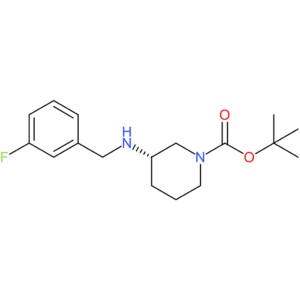 (S)-tert-Butyl 3-{[(3-fluorophenyl)methyl]amino}piperidine-1-carboxylate
