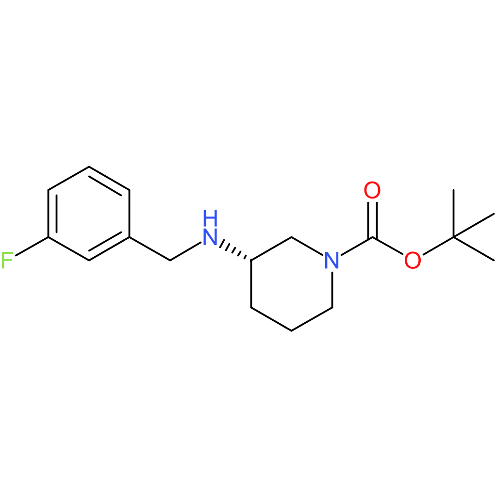 (S)-tert-Butyl 3-{[(3-fluorophenyl)methyl]amino}piperidine-1-carboxylate