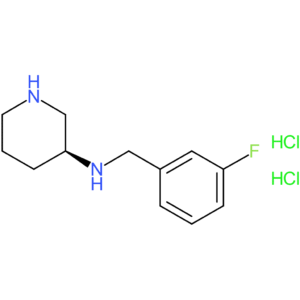 (S)-N-[(3-Fluorophenyl)methyl]piperidin-3-amine dihydrochloride