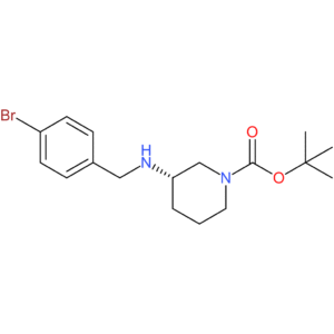 (S)-tert-Butyl 3-{[(4-bromophenyl)methyl]amino}piperidine-1-carboxylate
