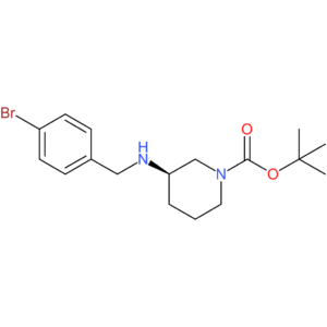 (R)-tert-Butyl 3-{[(4-bromophenyl)methyl]amino}piperidine-1-carboxylate