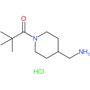 1-[4-(Aminomethyl)piperidin-1-yl]-2,2-dimethylpropan-1-one hydrochloride