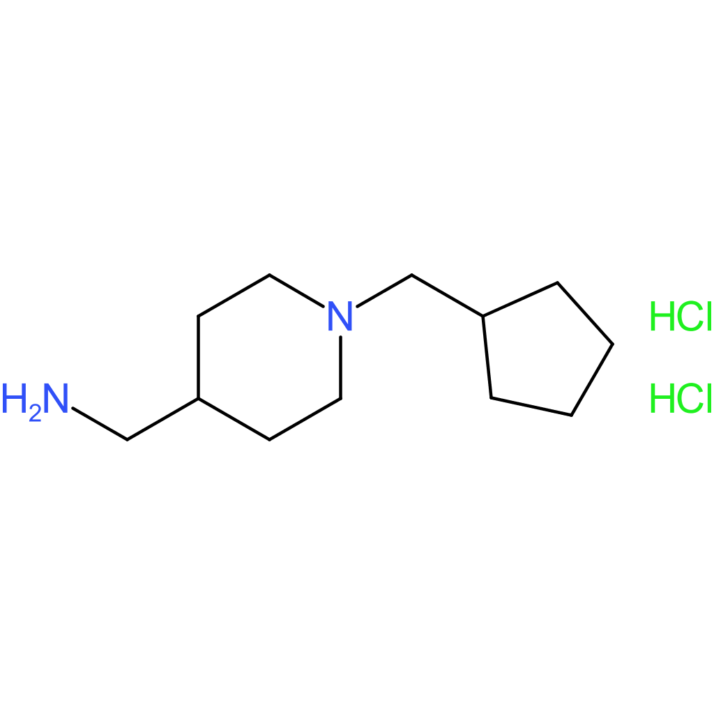 [1-(Cyclopentylmethyl)piperidin-4-yl]methanamine dihydrochloride
