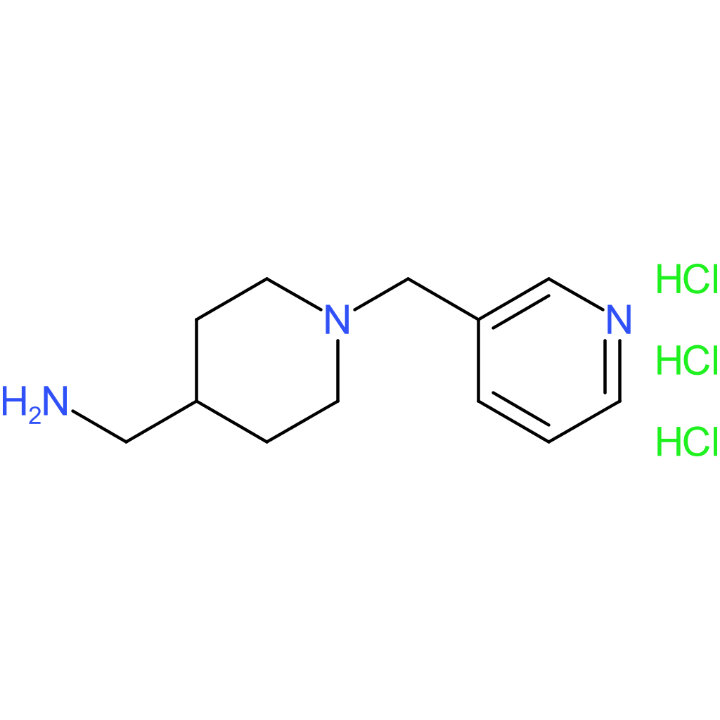 [1-(Pyridin-3-ylmethyl)piperidin-4-yl]methanamine trihydrochloride