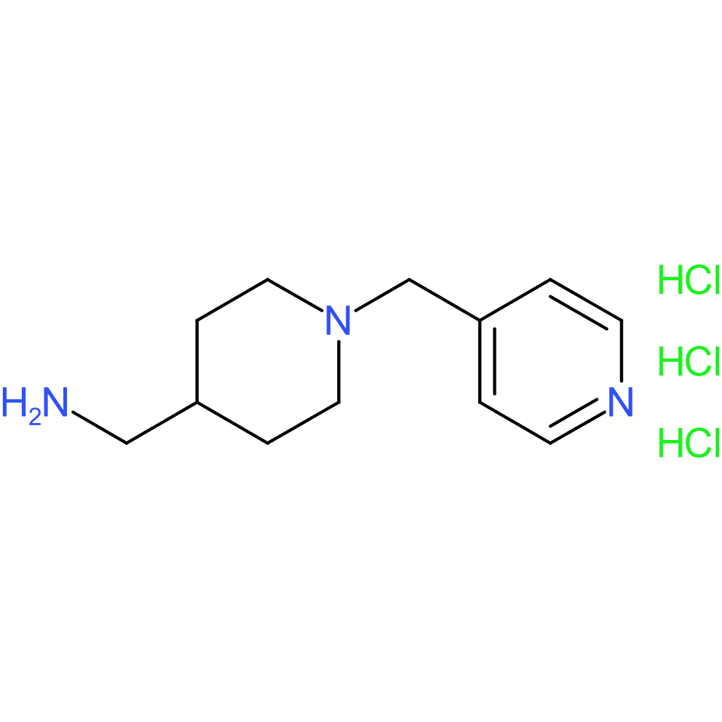 [1-(Pyridin-4-ylmethyl)piperidin-4-yl]methanamine trihydrochloride