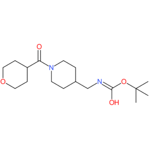 tert-Butyl {[1-(tetrahydro-2H-pyran-4-carbonyl)piperidin-4-yl]methyl}carbamate