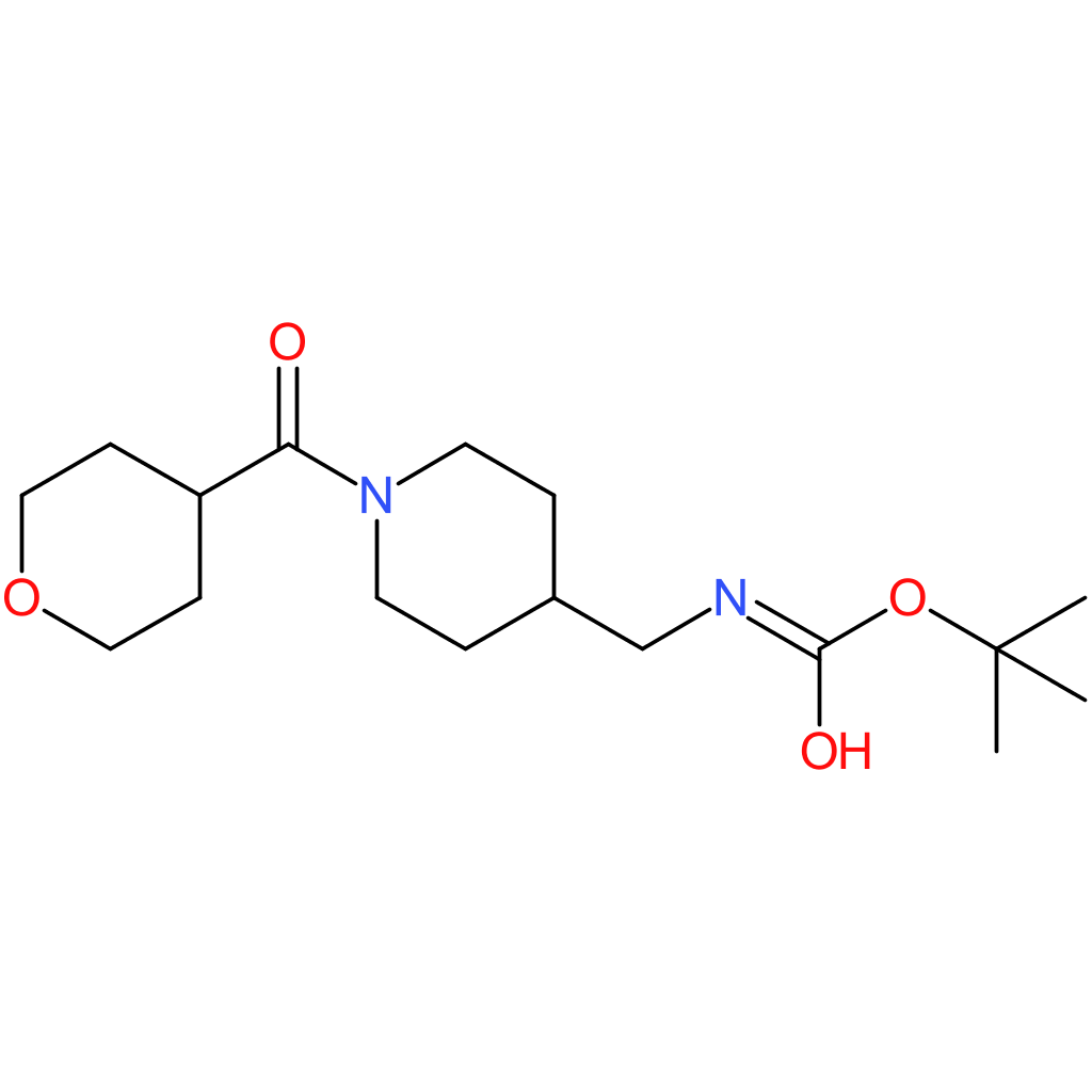 tert-Butyl {[1-(tetrahydro-2H-pyran-4-carbonyl)piperidin-4-yl]methyl}carbamate