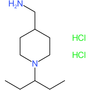 [1-(Pentan-3-yl)piperidin-4-yl]methanamine dihydrochloride