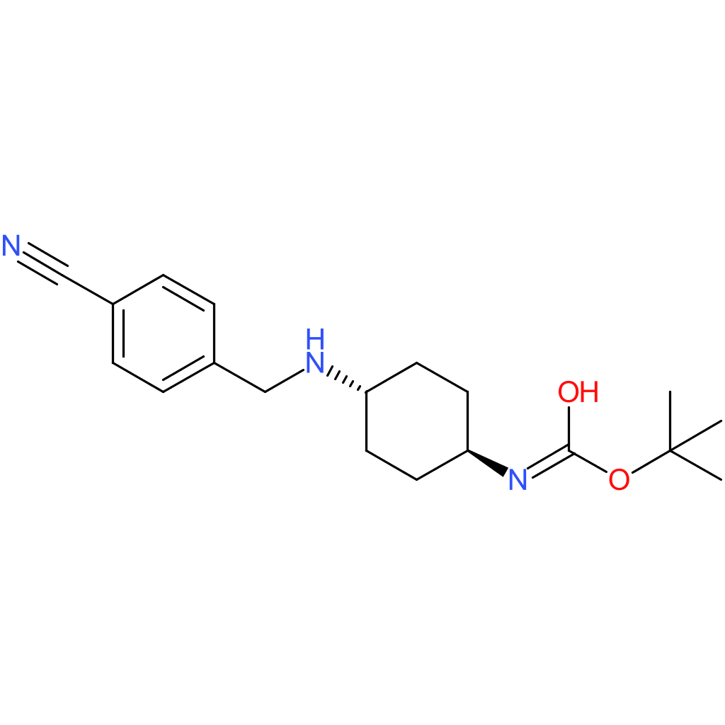 tert-Butyl (1R*,4R*)-4-(4-cyanobenzylamino)cyclohexylcarbamate