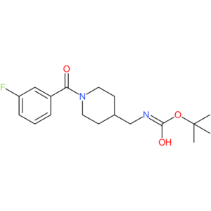 tert-Butyl {[1-(3-fluorobenzoyl)piperidin-4-yl]methyl}carbamate