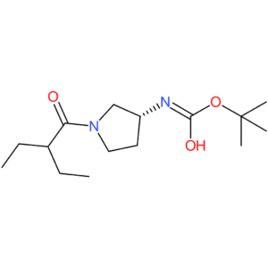 (R)-tert-Butyl 1-(2-ethylbutanoyl)pyrrolidin-3-ylcarbamate