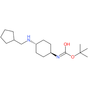 tert-Butyl (1R*,4R*)-4-[(cyclopentylmethyl)amino]cyclohexylcarbamate