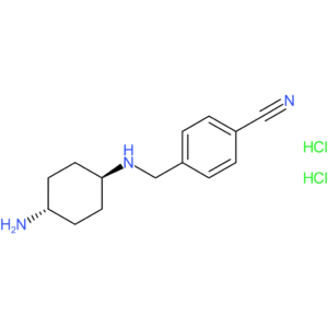 4-{[(1R*,4R*)-4-Aminocyclohexylamino]methyl}benzonitrile dihydrochloride