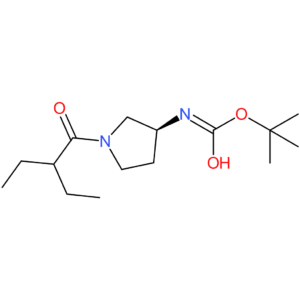 (S)-tert-Butyl 1-(2-ethylbutanoyl)pyrrolidin-3-ylcarbamate