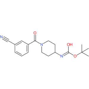 tert-Butyl 1-(3-cyanobenzoyl)piperidin-4-ylcarbamate