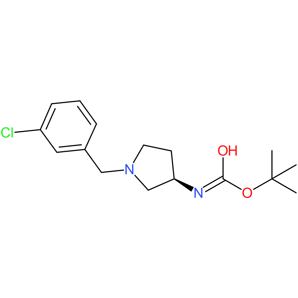 (R)-tert-Butyl 1-(3-chlorobenzyl)pyrrolidin-3-ylcarbamate