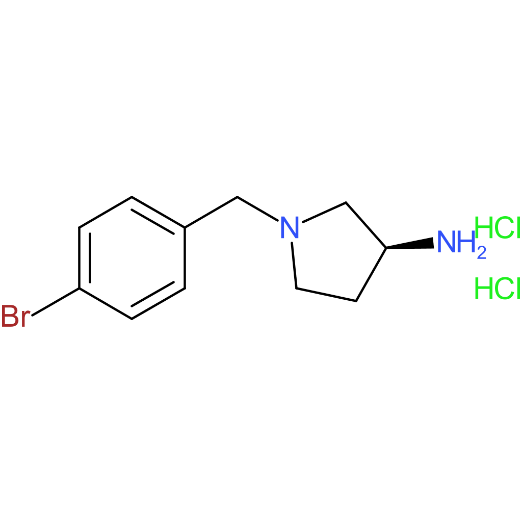 (S)-1-(4-Bromobenzyl)pyrrolidin-3-amine dihydrochloride