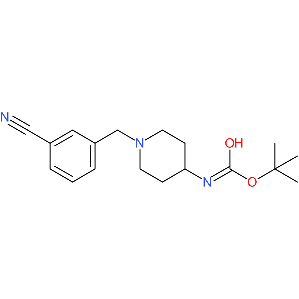 tert-Butyl 1-(3-cyanobenzyl)piperidin-4-ylcarbamate
