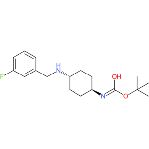 tert-Butyl (1R*,4R*)-4-(3-fluorobenzylamino)cyclohexylcarbamate