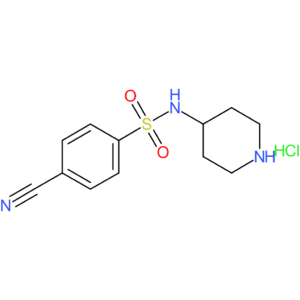 4-Cyano-N-piperidin-4-yl-benzenesulfonamide hydrochloride