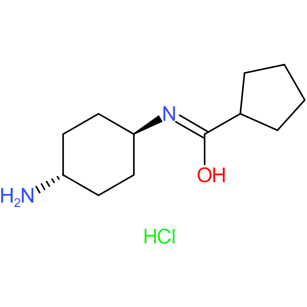 N-[(1R*,4R*)-4-Aminocyclohexyl]cyclopentanecarboxamide hydrochloride