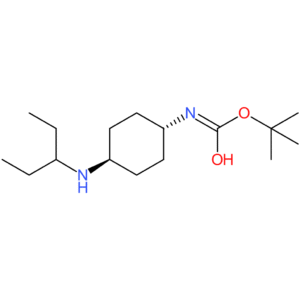 tert-Butyl (1R*,4R*)-4-(pentan-3-ylamino)cyclohexylcarbamate