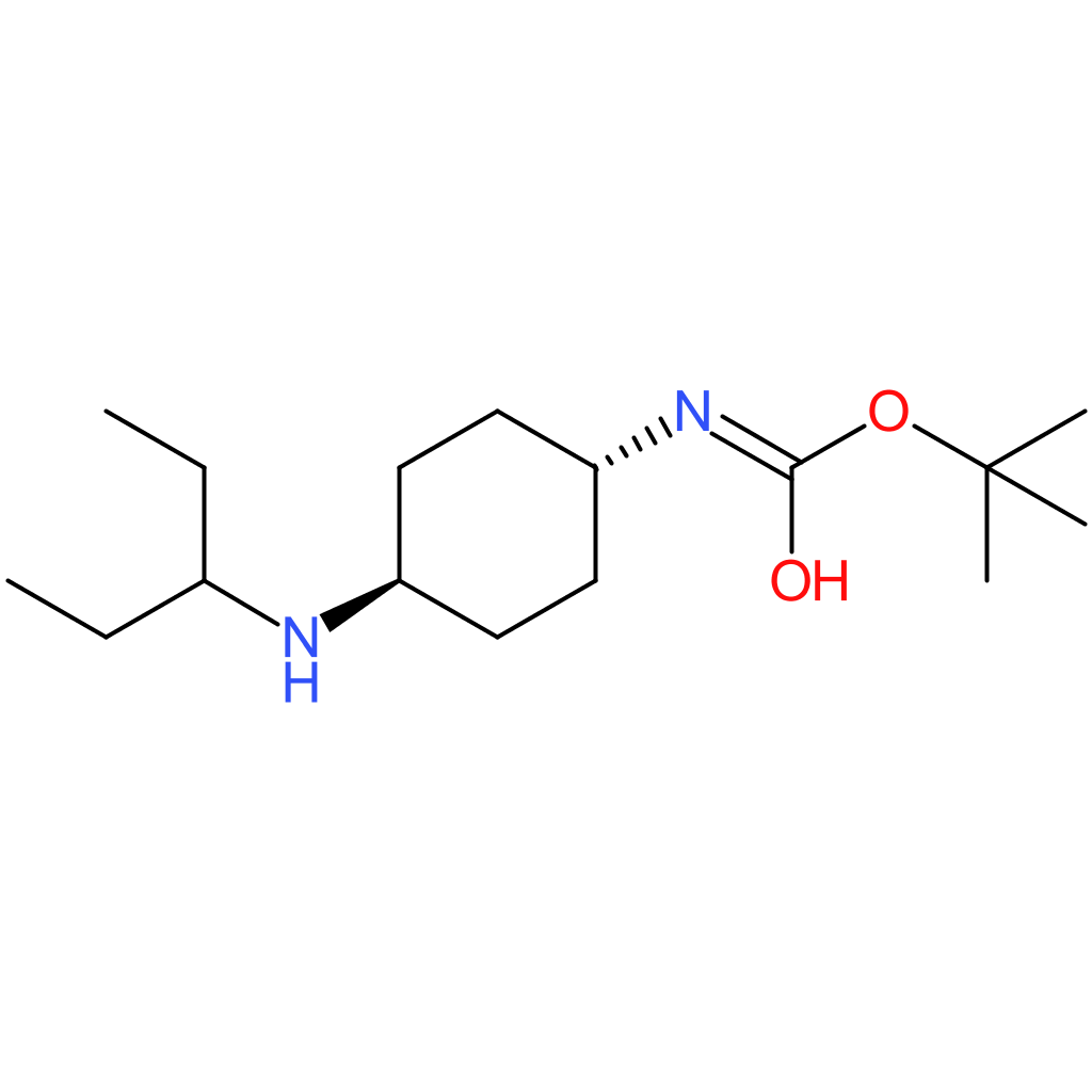 tert-Butyl (1R*,4R*)-4-(pentan-3-ylamino)cyclohexylcarbamate
