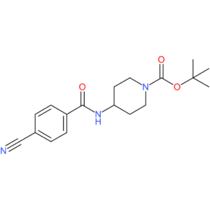 tert-Butyl 4-(4-cyanobenzoylamino)piperidine-1-carboxylate
