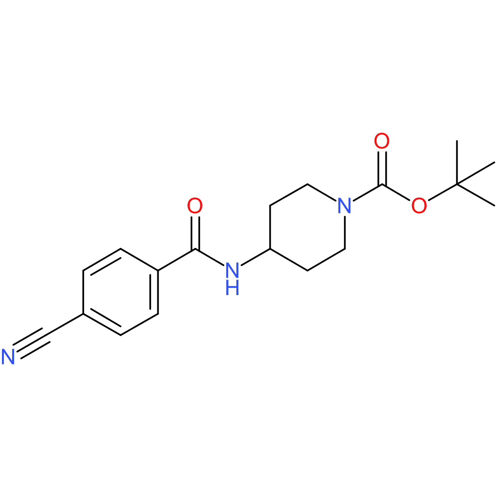 tert-Butyl 4-(4-cyanobenzoylamino)piperidine-1-carboxylate