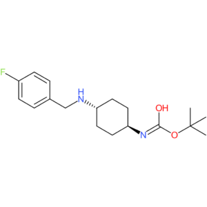 tert-Butyl (1R*,4R*)-4-(4-fluorobenzylamino)cyclohexylcarbamate