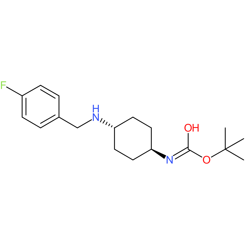 tert-Butyl (1R*,4R*)-4-(4-fluorobenzylamino)cyclohexylcarbamate