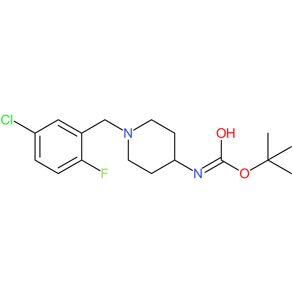 tert-Butyl 1-(5-chloro-2-fluorobenzyl)piperidin-4-ylcarbamate