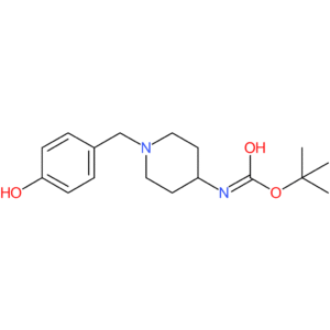 tert-Butyl 1-(4-hydroxybenzyl)piperidin-4-ylcarbamate