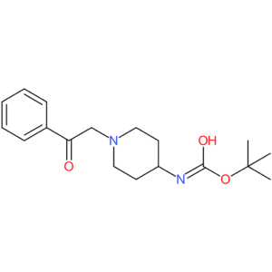 tert-Butyl 1-(2-oxo-2-phenylethyl)piperidin-4-ylcarbamate