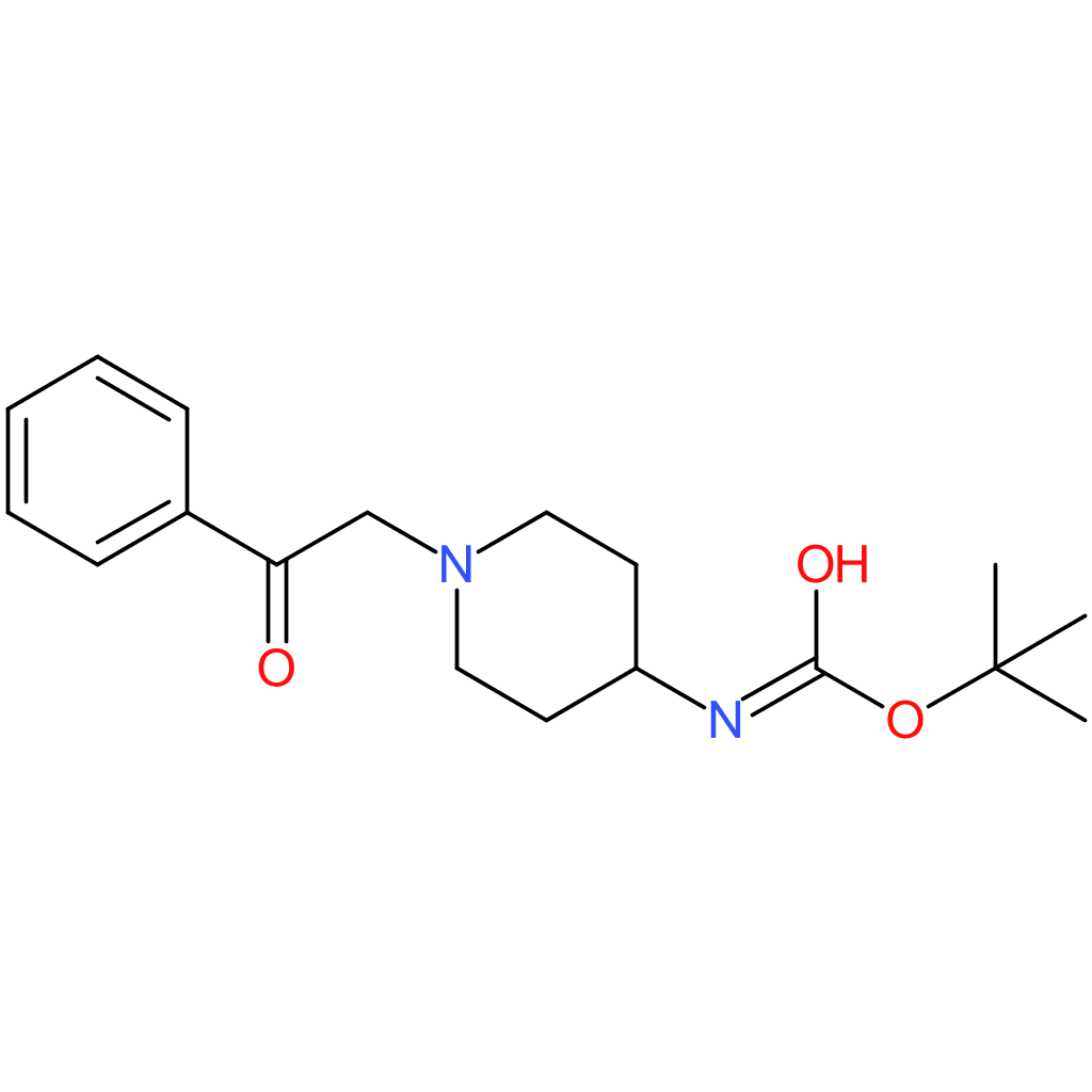tert-Butyl 1-(2-oxo-2-phenylethyl)piperidin-4-ylcarbamate