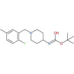 tert-Butyl 1-(2-fluoro-5-methylbenzyl)piperidin-4-ylcarbamate