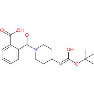 2-[4-(tert-Butoxycarbonylamino)piperidine-1-carbonyl]benzoic acid