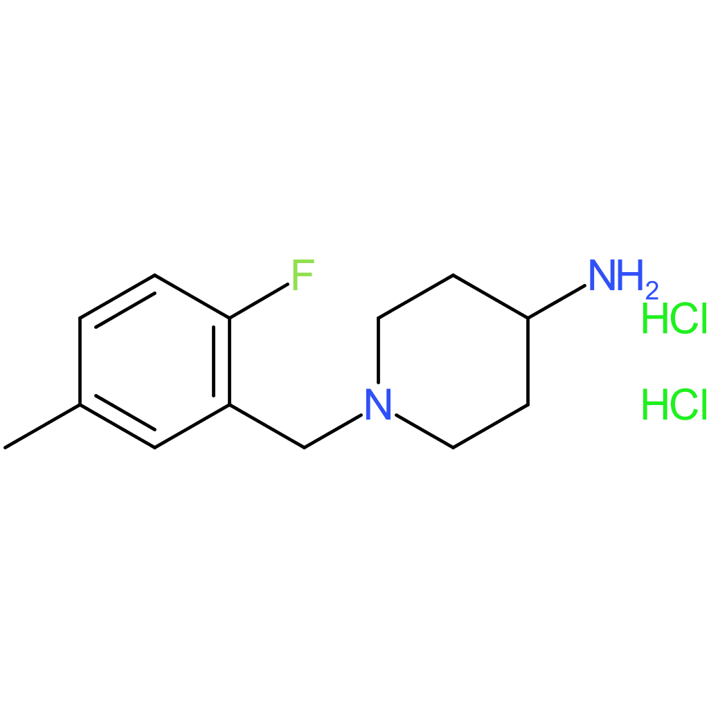 1-(2-Fluoro-5-methylbenzyl)piperidin-4-amine dihydrochloride