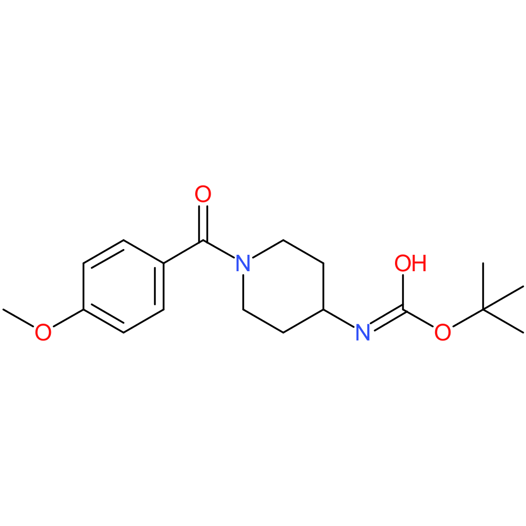 tert-Butyl 1-(4-methoxybenzoyl)piperidin-4-ylcarbamate