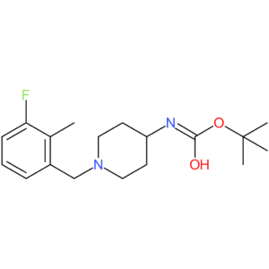 tert-Butyl 1-(3-fluoro-2-methylbenzyl)piperidin-4-ylcarbamate
