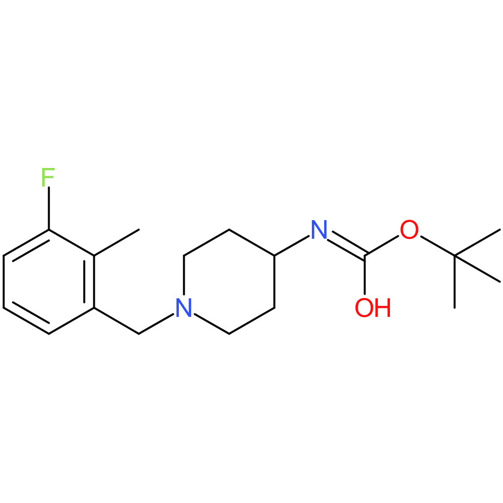 tert-Butyl 1-(3-fluoro-2-methylbenzyl)piperidin-4-ylcarbamate