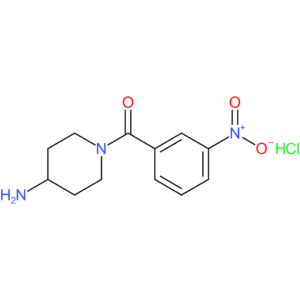 (4-Aminopiperidin-1-yl)(3-nitrophenyl)methanone hydrochloride