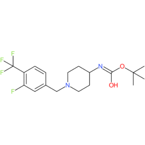 tert-Butyl 1-(3-fluoro-4-(trifluoromethyl)benzyl)piperidin-4-ylcarbamate