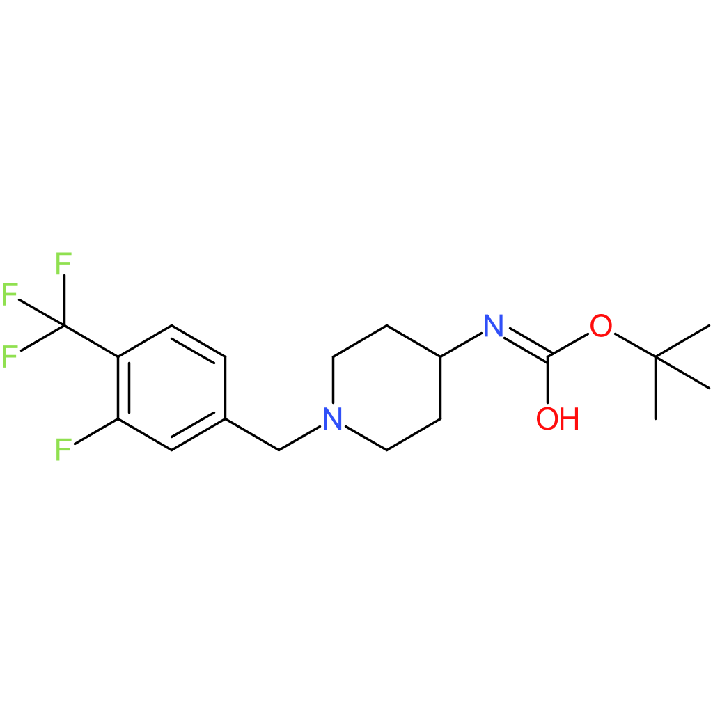 tert-Butyl 1-(3-fluoro-4-(trifluoromethyl)benzyl)piperidin-4-ylcarbamate