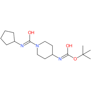 tert-Butyl 1-(cyclopentylcarbamoyl)piperidin-4-ylcarbamate