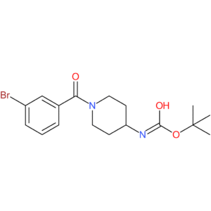 tert-Butyl 1-(3-bromobenzoyl)piperidin-4-ylcarbamate